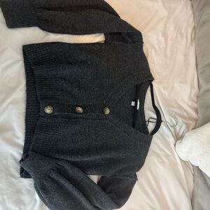 Women's Black Cardigan Sweater